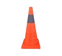 Cône de Circulation de sécurité Pliable avec Collier Réfléchissant - Cone sécurité Routière Extensible pour le Stationnement et la Pratique la Route - 70 Cm / 27,6 Pouces PP Matériel, Conception