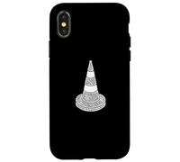 Cône de Circulation Simple et Minimaliste Coque pour iPhone X/XS