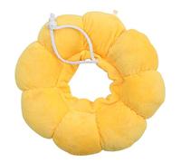Cône de Convalescence pour Chaton, Fleur Soleil Jaune, Réglable | PP Coton et Tissu Coton, Vision Dégagée, Mouvement, Tailles XS à L pour Chats et Clients Vétérinaires