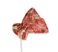 Cône de convalescence pour chats après chirurgie, lavable à la main, réglable, design pliable, alternative au collier électrique sans stress pour arrêter de lécher et de gratter (lapin rouge)