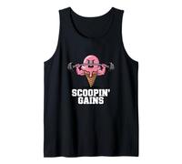 Cône de crème glacée protéinée Rose Scoop Gains Gym Pre Workout Meme Débardeur
