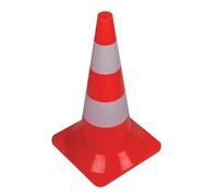 Cône de délimitation 50 cm rouge et blanc | 10 pièces