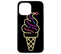 Cône de glace Ligne artistique Gelato Coque pour iPhone 13 Pro Max