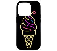Cône de glace Ligne artistique Gelato Coque pour iPhone 14 Pro
