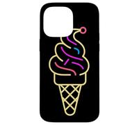 Cône de glace Ligne artistique Gelato Coque pour iPhone 14 Pro Max