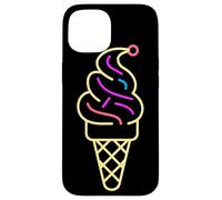Cône de glace Ligne artistique Gelato Coque pour iPhone 15