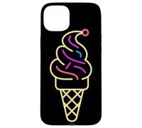 Cône de glace Ligne artistique Gelato Coque pour iPhone 15 Plus
