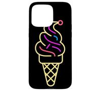 Cône de glace Ligne artistique Gelato Coque pour iPhone 15 Pro Max