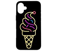 Cône de glace Ligne artistique Gelato Coque pour iPhone 16 Plus