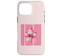 Cône de Glace Reine Fille Maman Rose Coquette nœud Coque pour iPhone 16 Pro Max