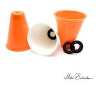 Cône de jonglage - Mister Babache - Avec poids de 8 et 12 Gr Blanc Multicouleur G