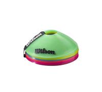 Wilson Cônes de marquage de tennis – plastique – orange/vert/rose – 12 pièces