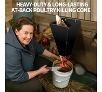 Cône de mise à mort de poulet, cône de retenue - Cône de volaille arrière plat pour les restrictions - Produits agricoles robustes, équipement de boucherie de poulet, gadgets de cuisine pour les dinde