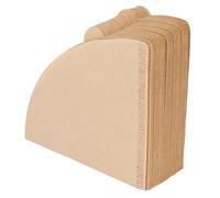 Cône de papier filtre à café 100 pièces filtres de goutteur de passoire à café jetables en pâte de bois naturelle pour le brassage de bureau à domicile goutteurs coniques standard (Papier filtre V02