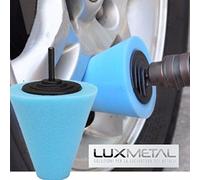 Cône de polissage jaune pour chrome, aluminium, acier, laiton, cuivre