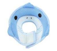 Cône de Protection Ajustable pour Chat et Chien, Anti-Lick | Lavable, Après Chirurgie ou Blessure, Maille Légère Mousse, Forme Requin, Petits Chiens et Chats Fins