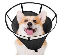 Cône de protection réglable et respirant pour petit chien - Pour protéger les plaies du cou et la gestion de la santé des animaux domestiques