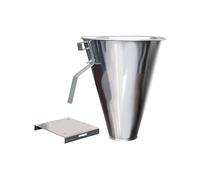 Cône de retenue de volaille pour tuer le poulet - Outil d'abattage portable en fer facile à utiliser - Entonnoir pour le traitement de la ferme - M