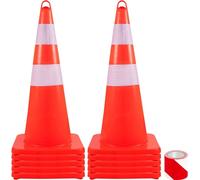 Cône de sécurité routière - Collier orange réfléchissant - 10 x 28 pouces