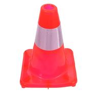 Cône de Signalisation en PVC Rouge, Léger et Très Visible pour Sécurité | Usage Accident et Chantier, Solide et Portable, Format Unique, pour Balisage Routier et Alerte