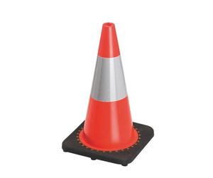 Cône de signalisation lesté hauteur 50 cm