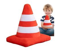 Cône De Signalisation - Peluche Coton PP | Pneu De Roue Barrière 3D | Peluche De Pneu De Voiture Simulation | Jouet Décoratif Doux Pour Amateurs De Voitures, Décoration Intérieure Et Cadeaux Amusants