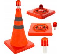 Cône de signalisation pliable avec LED Cône de signalisation Pylône Cône de marquage Chapeau de signalisation