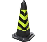 Cône de signalisation Portable, Cônes de signalisation Jaunes réfléchissants avec poignée for la Formation à la Conduite et la signalisation d'allées.(2pack B)