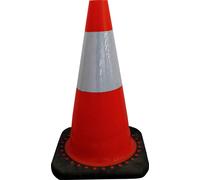 Viso Cône de signalisation RC500 450 mm Classe 2 Base caoutchouc Orange