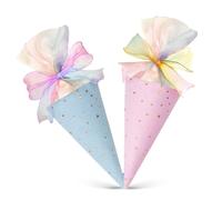 Cône d'école - Sacs à popcorn | Emballage de bonbons à popcorn avec attaches torsadées pour friandises, fournitures scolaires, enseignants, salles de adeaux de fête, événements pour