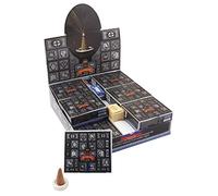 Satya Cône d'encens Super Hit Dhoop 12 boîtes (120 cônes) avec porte-encens Pack économique