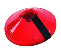 Precision Cônes d'entraînement soucoupes – Lot de 10 Rouge avec Manches – TU Unisexe
