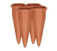Cône en argile d’arrosage, lot de 12, accessoire d’arrosage, Bouteilles d’1L en plastique ou vin, terre cuite