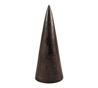 Cône en bois 20cm - Présentoir à Bracelets et Montres | Finition "Chocolat"