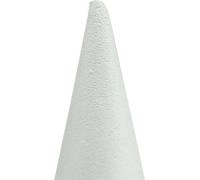 Cône en polystyrène blanc 14cm x 7cm 10pc - Loisirs Creatifs, DIY Noël, Modélisme