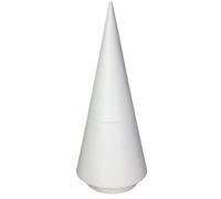 Cône en polystyrène - LEALOO - 64 cm - Support pour pièces montées - Base de 20 cm - Blanc