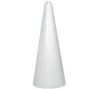 Cône en polystyrène - Rayher - Blanc - Mixte - Idéal pour la décoration - Léger et facile à manipuler
