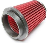Cône filtre à air rond-conique Ouvert Sport rouge 60-90mm universel longueur 130mm