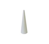 Rayher Cône en polystyrène 3003700 Ø25 cm × H80 cm Plein Blanc