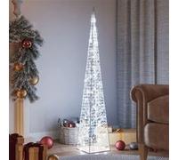 Vidaxl Cône Lumineux Décoratif À Led Acrylique Blanc Froid 120 Cm