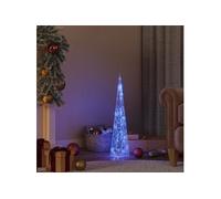 Cône lumineux décoratif à LED Acrylique Bleu 60 cm