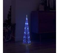 vidaXL Cône Lumineux Décoratif Pyramide à LED Décoration de Noël Vacances de Noël Jardin Patio Extérieur Salon Chambre 329799