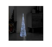 Cône lumineux décoratif pyramide LED Acrylique Blanc froid 90cm Cold white G