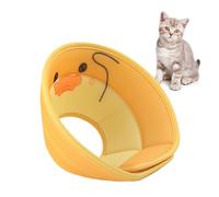 Cône pour chat - Matériau en maille, ajustement réglable, collier léger, forme de beignet | Cône de récupération anti-léchage avec joli motif animal pour chatons et chiots après stérilisation, peau ou