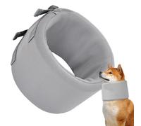 Cône pour chien pour arrêter de se lécher, bande réglable pour le soin des blessures - collier réglable anti-léchage pour chiens, taille moyenne L, pour éviter les obstructions visuelles, garantissant