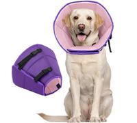 Cône pour chiens de grande taille après une chirurgie, collier doux pour chien pour arrêter de lécher, collier électrique réglable et confortable, alternatif léger post-chirurgie pour convalescence
