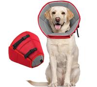 Cône pour chiens de grande taille après une chirurgie, collier doux pour chien pour arrêter de lécher, collier électrique réglable et confortable, alternatif léger post-chirurgie pour convalescence