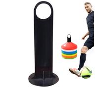 Cone SOCCIO Stand - Titulaire du cône d'entraînement de football, titulaire de cônes de | Signaux noirs compacts polyvalents pour exercices sportifs, accessoires de football, équipement Spo