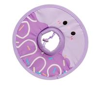 Cône souple pour chat | Cône de cou pliable et résistant à l'eau | Collier de récupération confortable pour chaton, donut de protection pour animal domestique pour arrêter de lécher