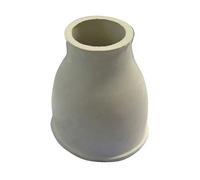 Cône WC double caoutchouc blanc 65x35